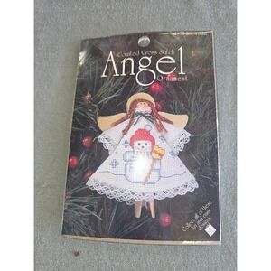 DMC Counted Cross Stitch Angel Ornament Kit Snowman #1479 Christmas Craft New
